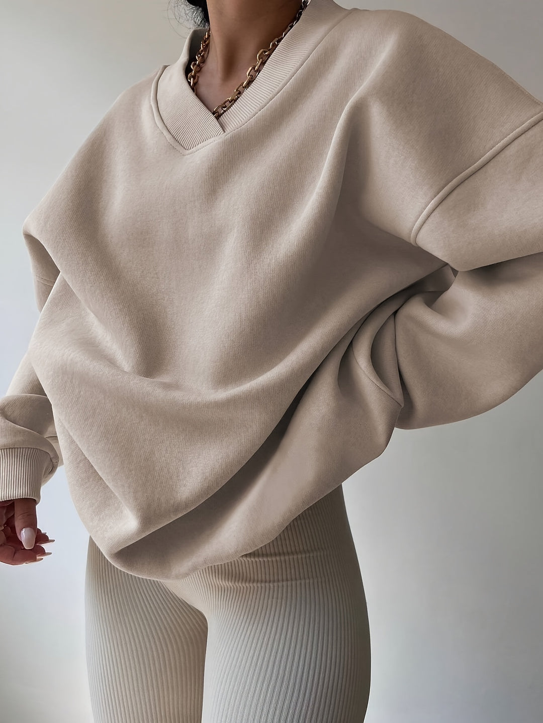 Hazel | Relaxed Half-Zip Sweatshirt