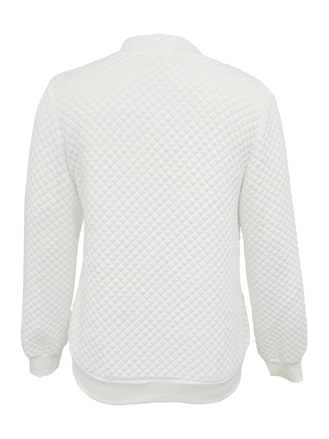 Carolyn | Quilted-Texture Baseball Jacket