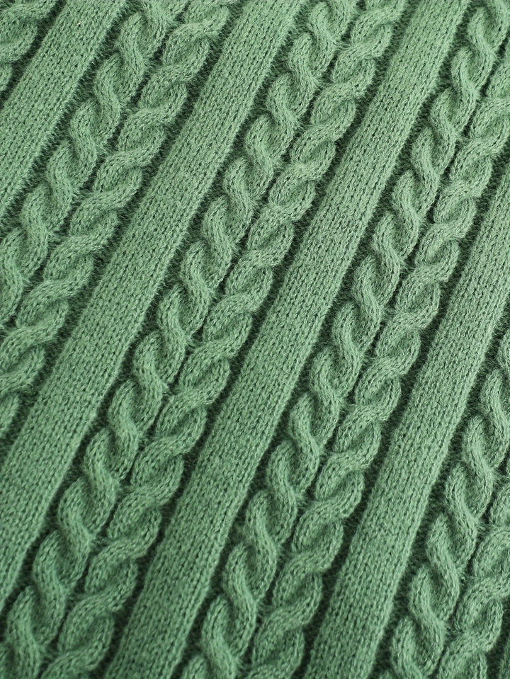 Gideon | Cable-Knit V-Neck Sweater Vest