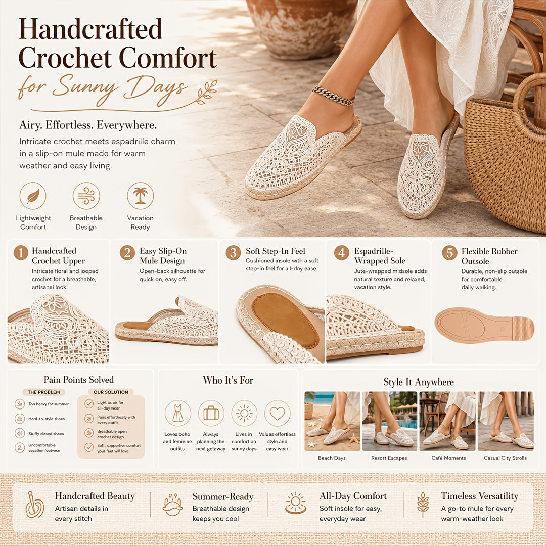 Bonnie | Woven Slip-On Mules