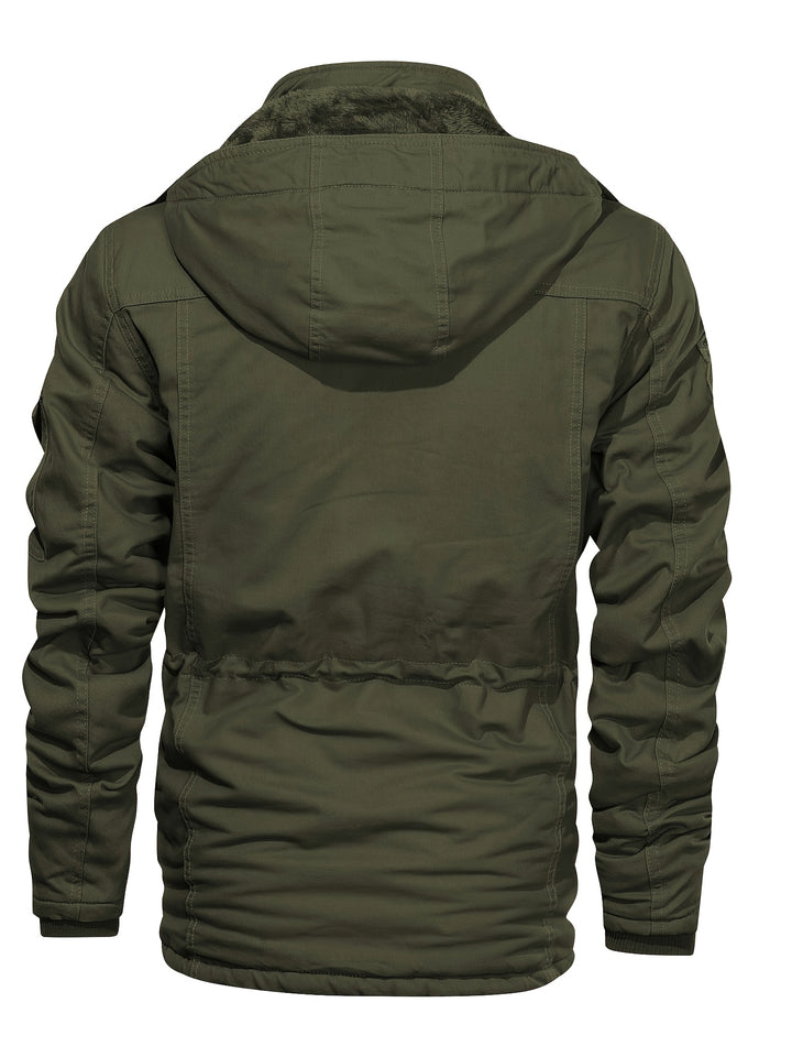 Hudson | Rugged Mid-Length Hooded Jacket