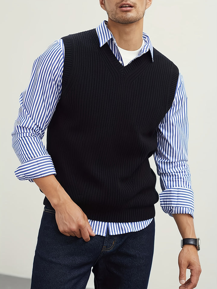 Ellis | Classic V-Neck Sweater Vest