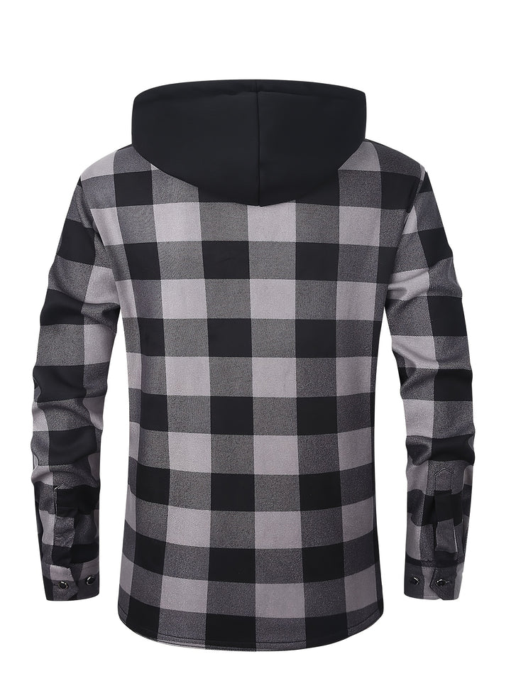 Desmond | Hooded Check Shirt Jacket