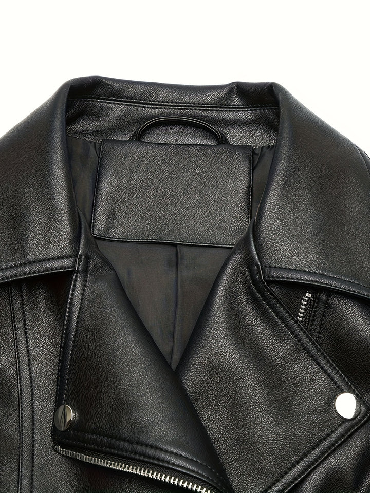Mabel | Sculpted Zip-Front Moto Jacket