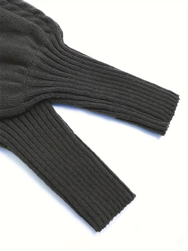 Eloise | Textured Half-Collar Sweater