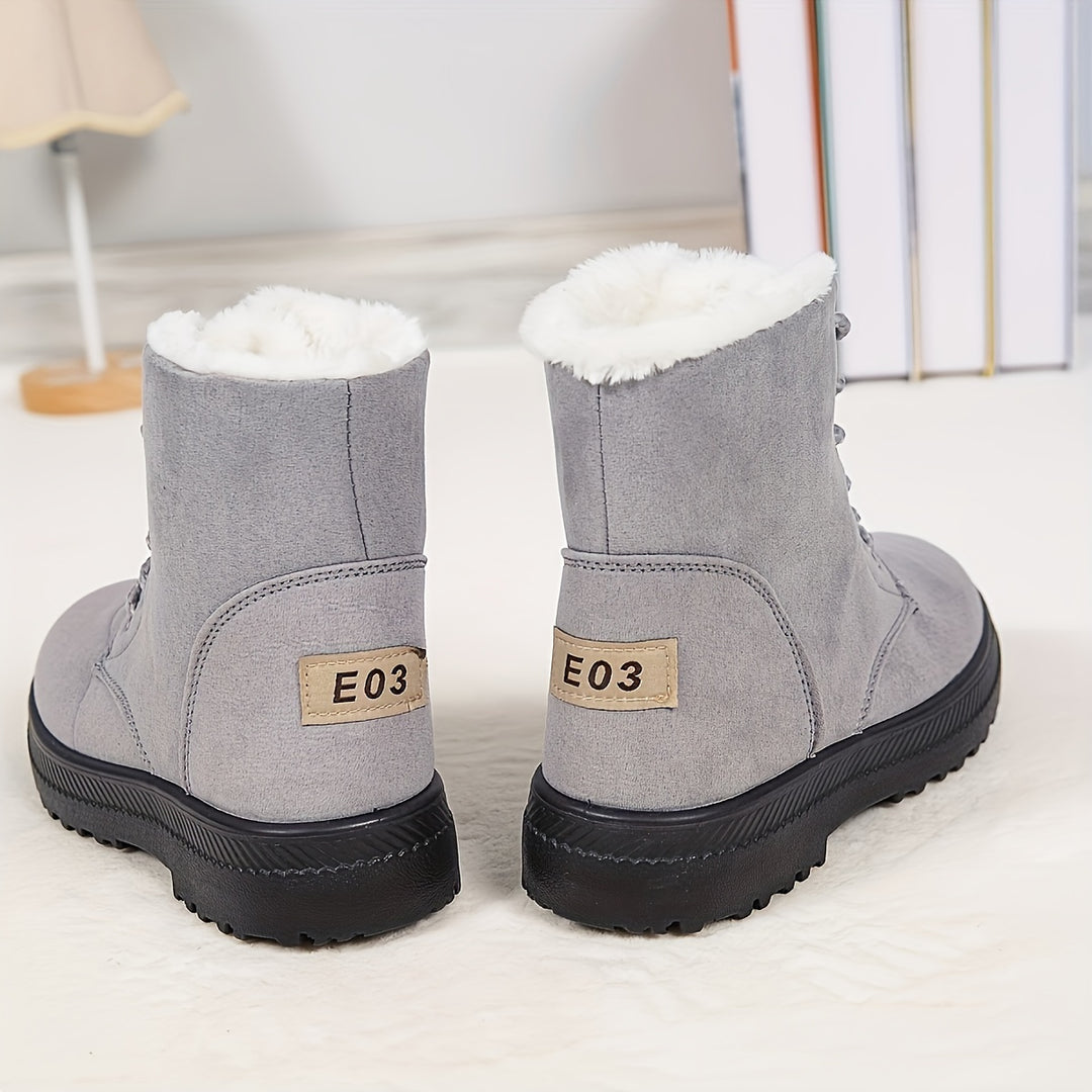 Elsa | Cozy Lace-Up Ankle Boots
