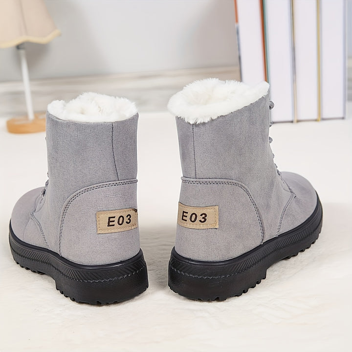 Elsa | Cozy Lace-Up Ankle Boots