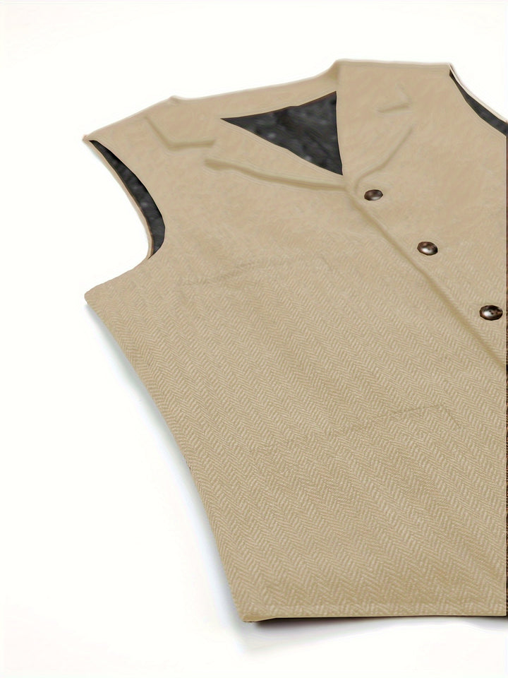 Colton | Heritage Herringbone Vest