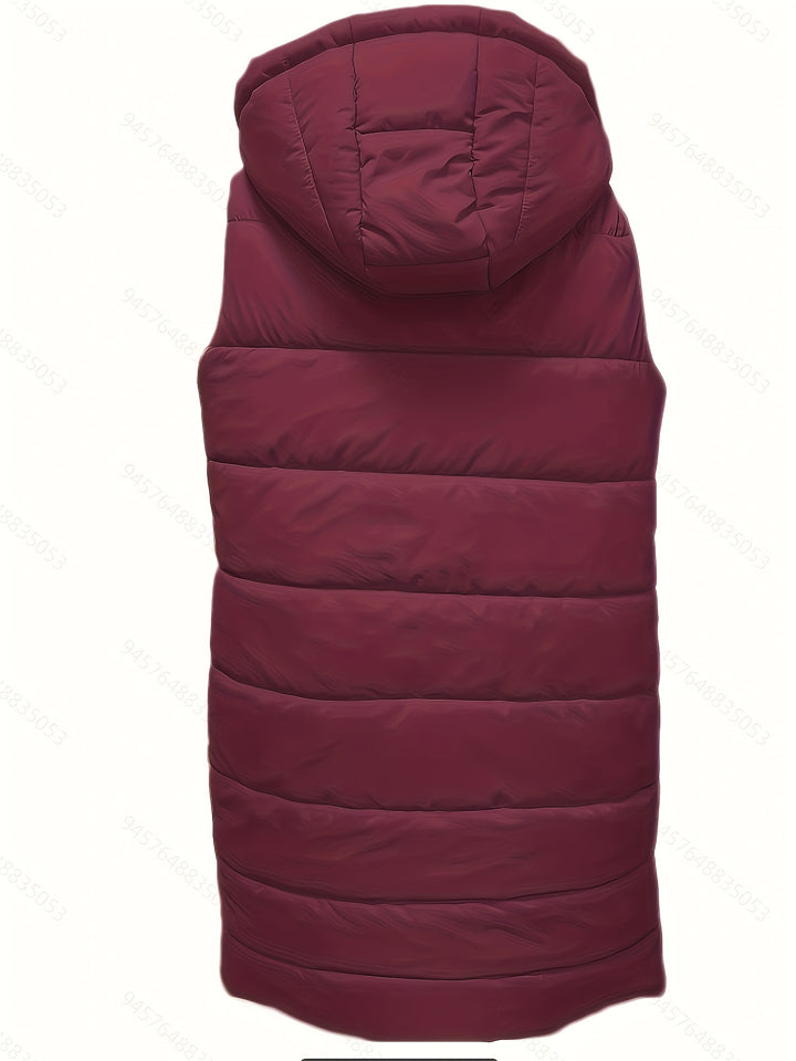 Helen | Longline Hooded Padded Vest