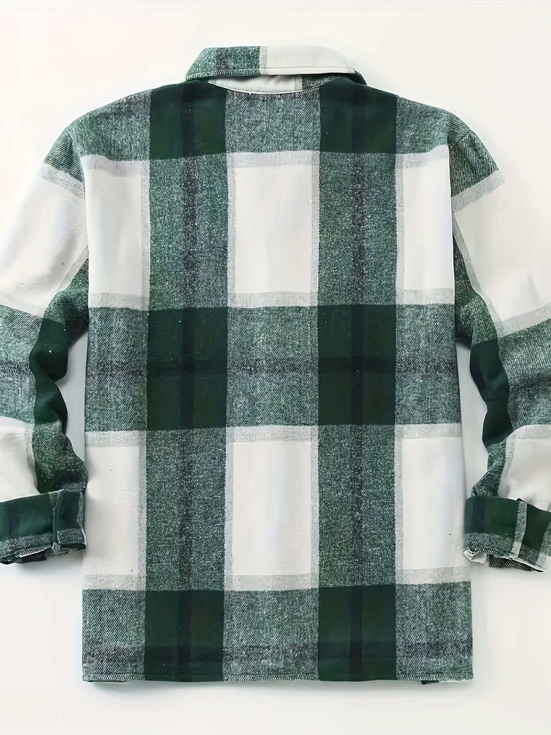 Rugged Green Check Overshirt Back