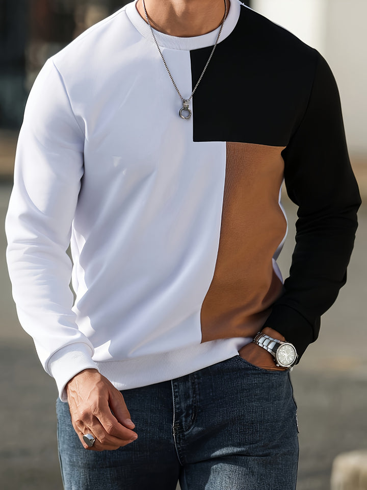 Ronald | Modern Colour-Block Sweatshirt