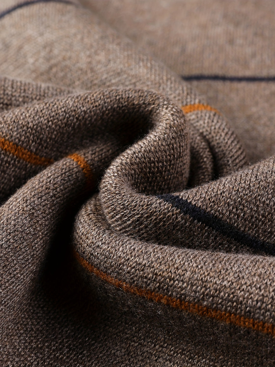 Garrick | Refined Striped Zip-Neck Sweater