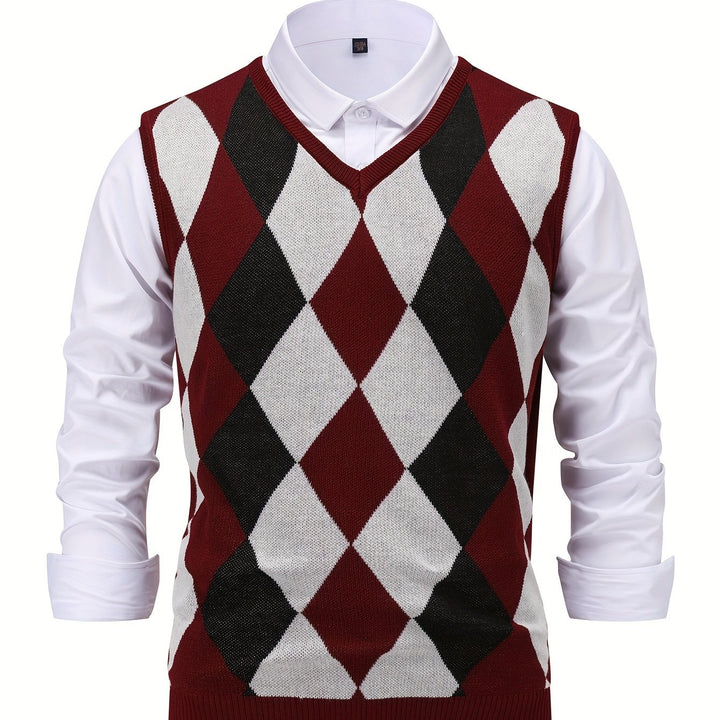 Chandler | Classic Argyle Sweater Vest