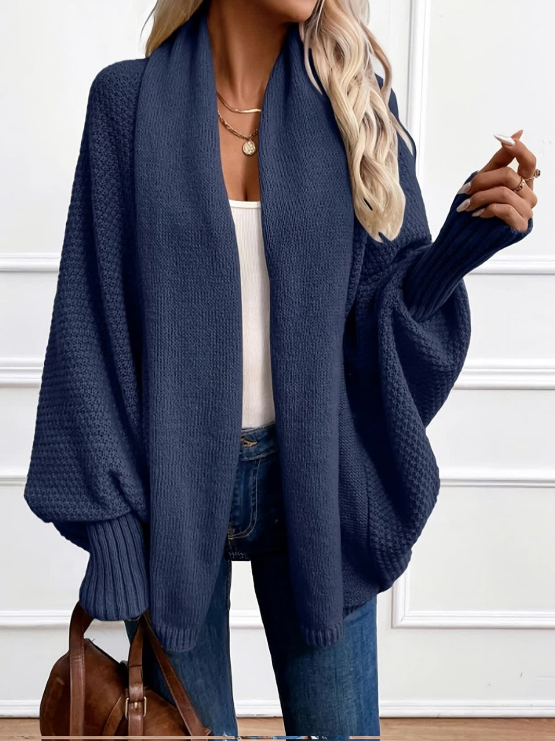 Clarissa | Draped Shawl-Collar Cardigan