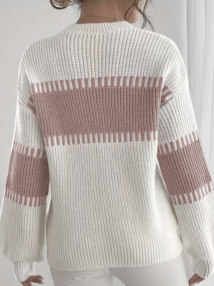 Adelaide | Colour-Block Striped Sweater