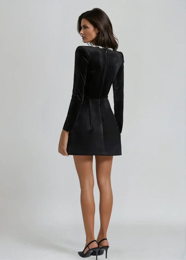 Brielle | Elegant Velvet Mini Dress