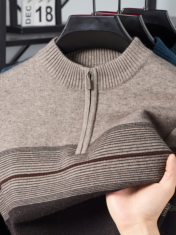 Lucas | Quarter-Zip Knit Sweater