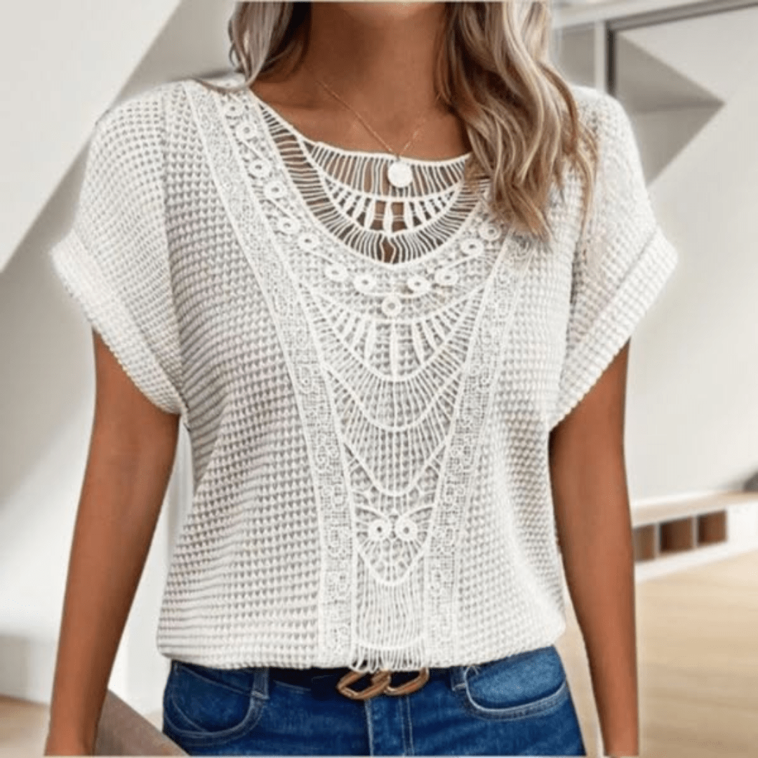 Judith | Vintage Lace Detail Top