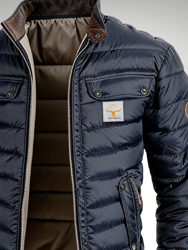 Damian | Quilted Stand-Collar Jacket