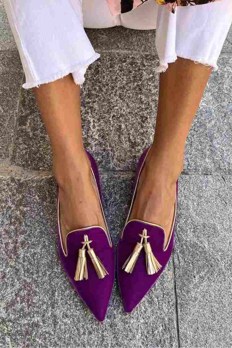 Elegant Pointed Toe Tassel Loafers