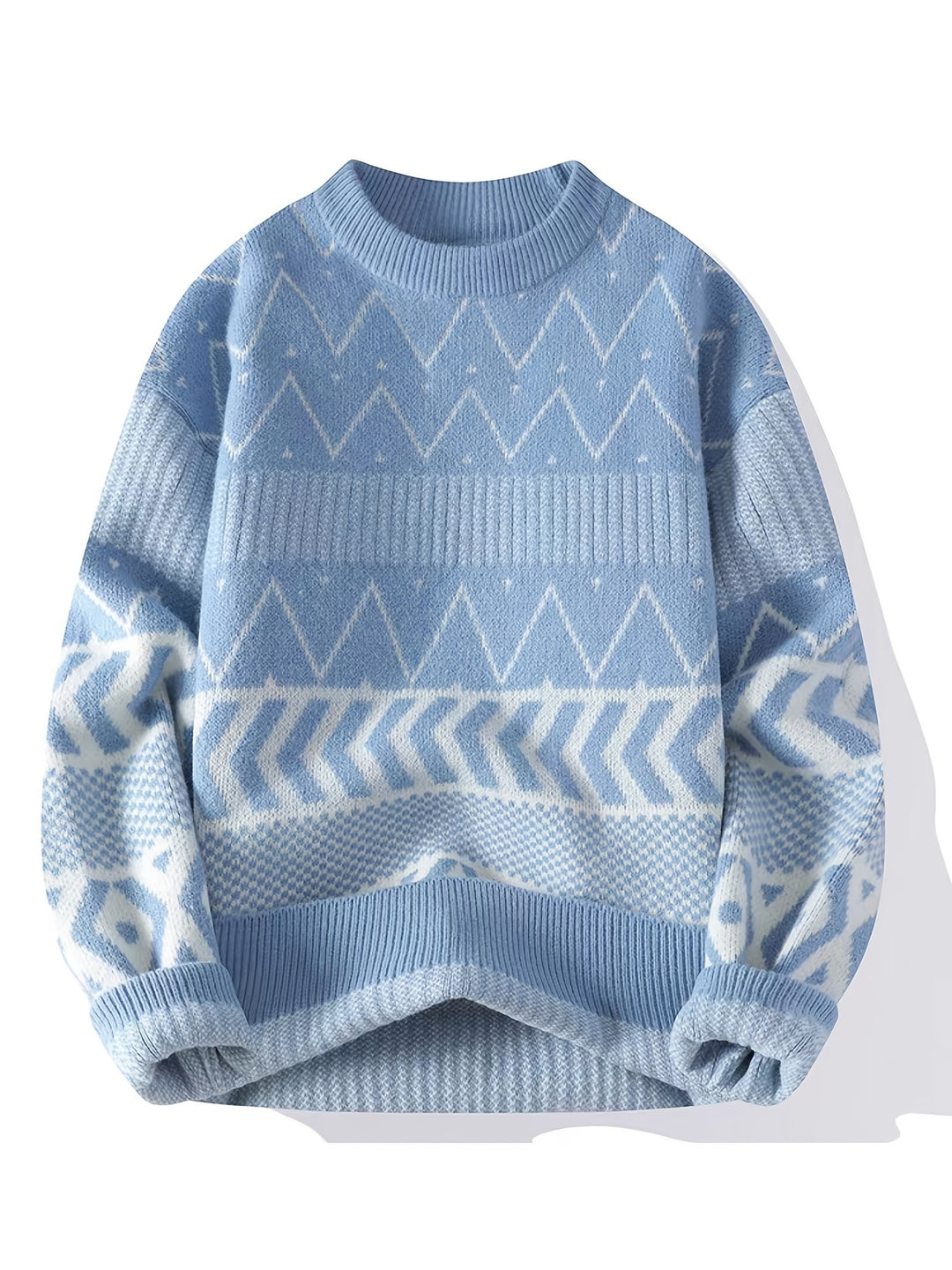 Tristan | Patterned Crew-Neck Sweater