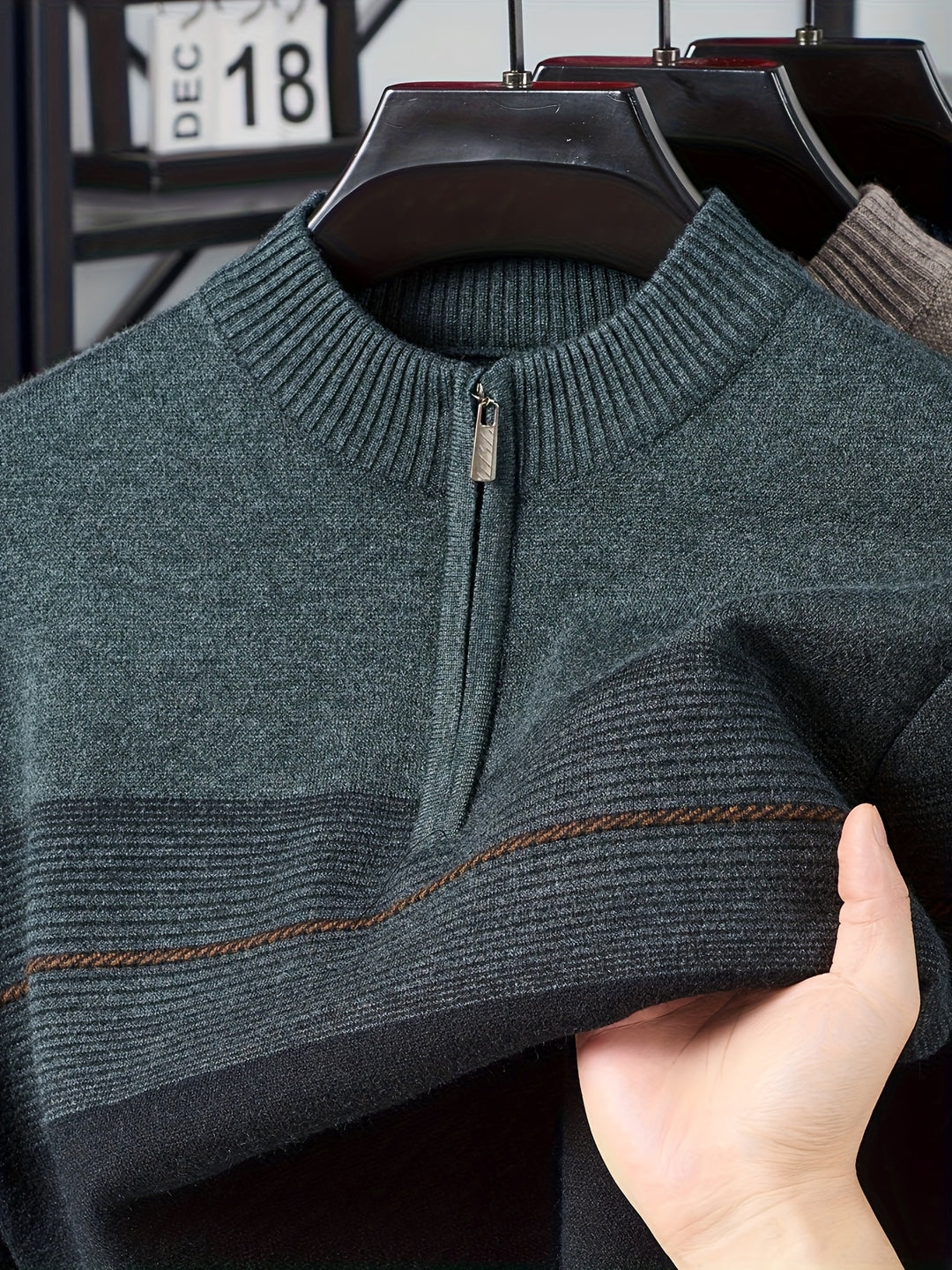 Lucas | Quarter-Zip Knit Sweater