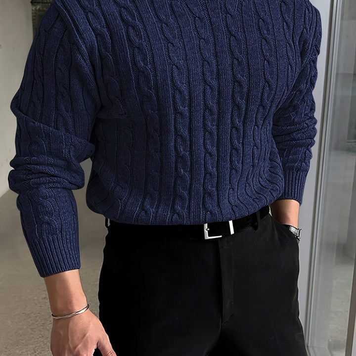 Jonas | Cable Knit Crew Neck Sweater