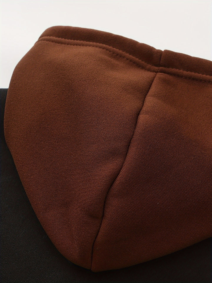 Cedric | Color Block Zip-Up Hoodie