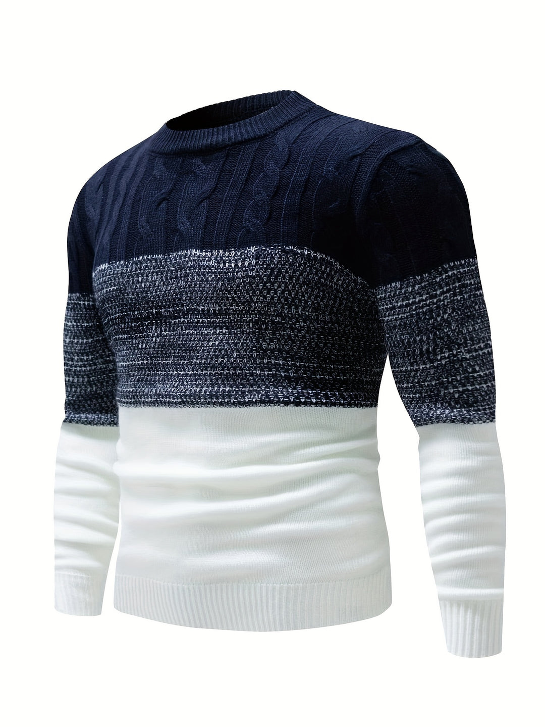 Graham | Color-Block Crew Neck Sweater