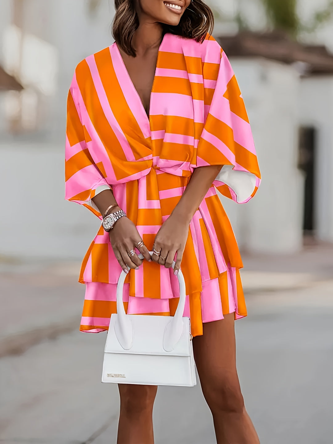 Rosanna | Flowing Batwing Wrap Dress