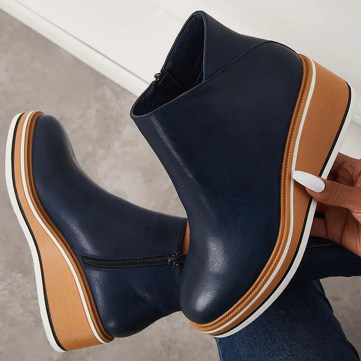 Odessa | Sleek Platform Ankle Boots