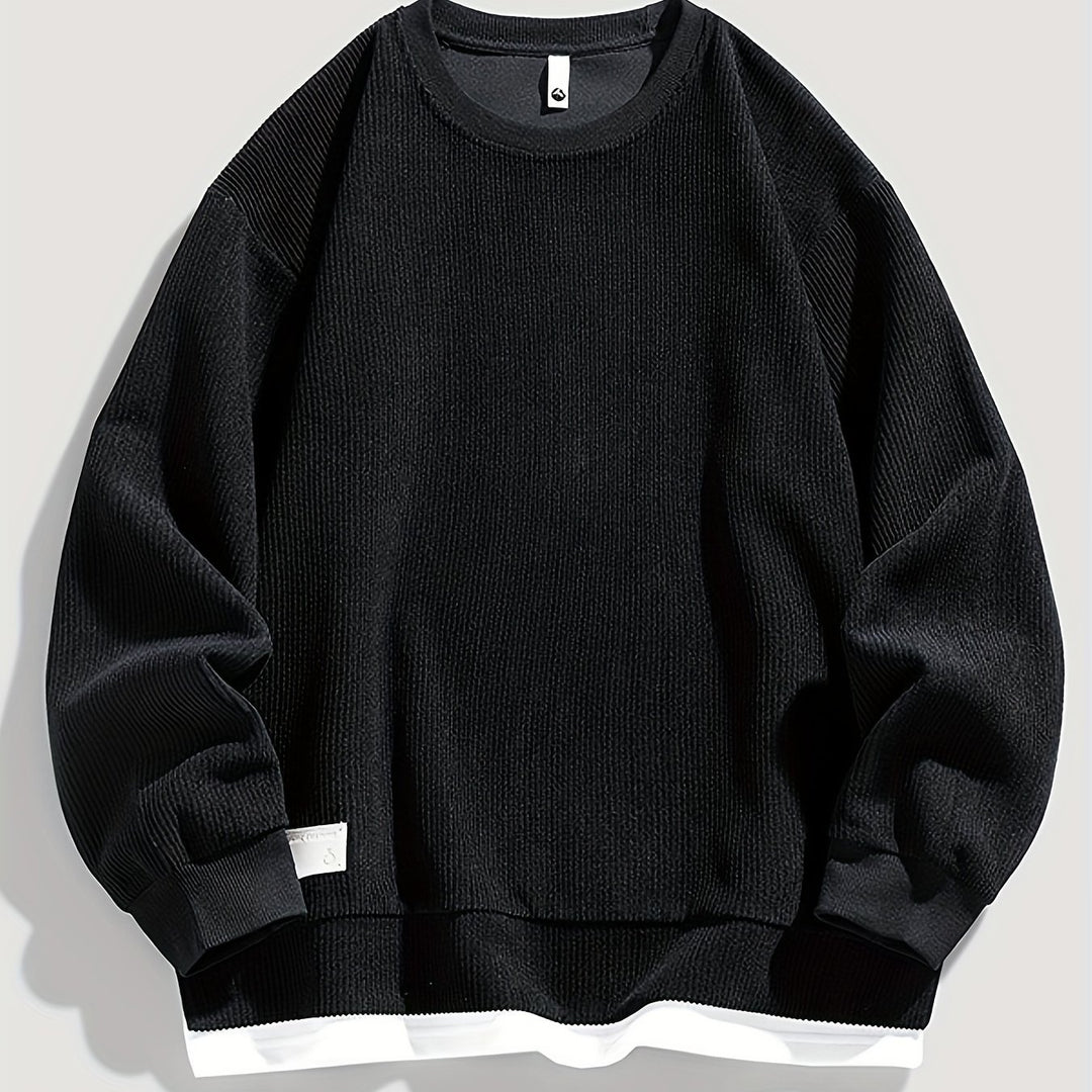 Harvey | Layered Crewneck Sweatshirt
