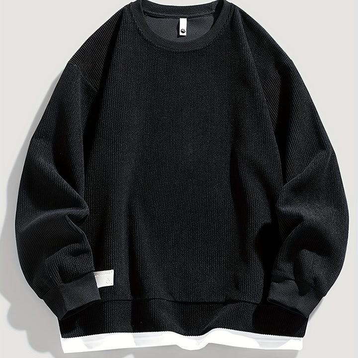 Harvey | Layered Crewneck Sweatshirt