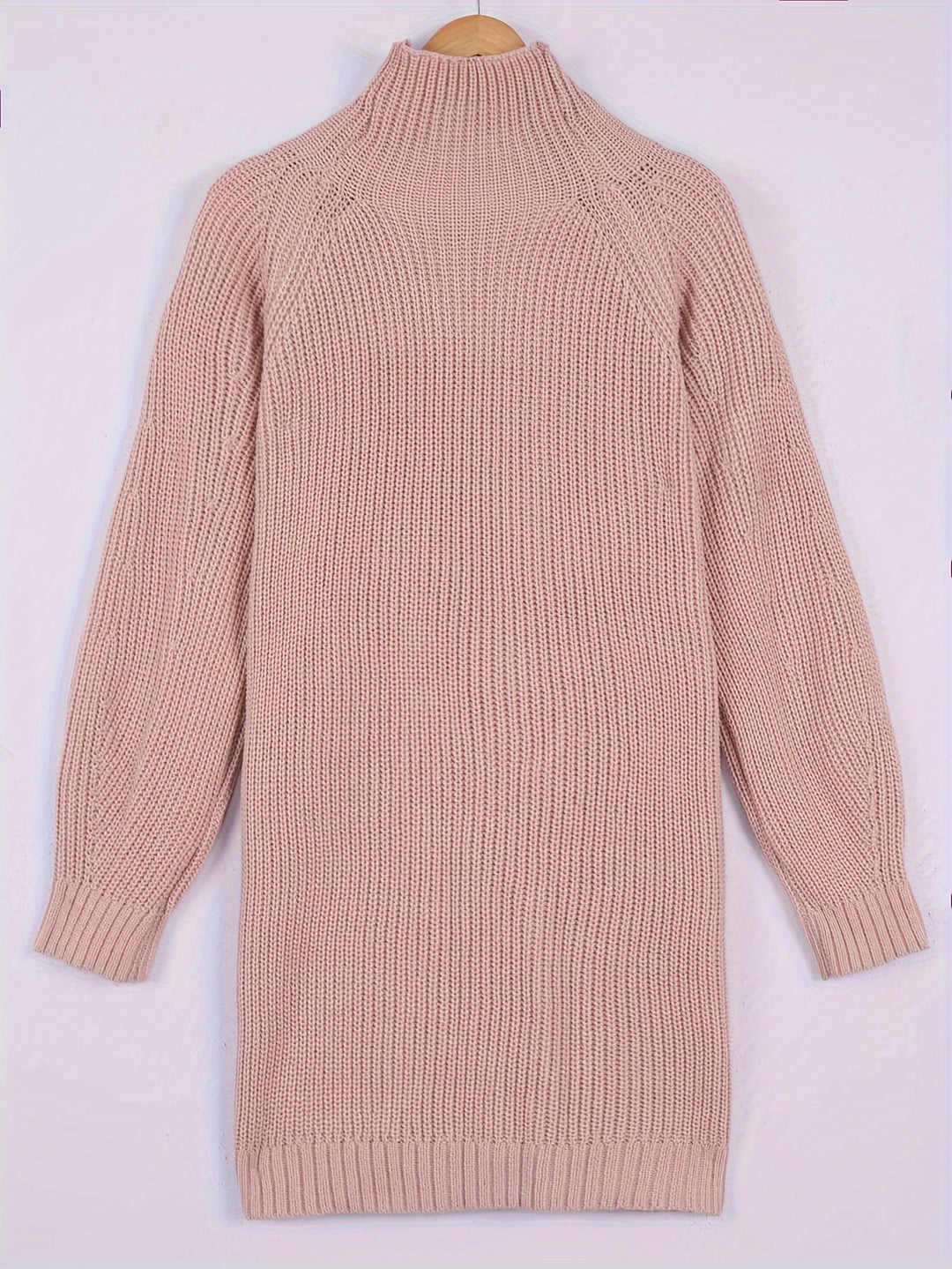 Iris | Relaxed Half-Turtleneck Sweater Dress