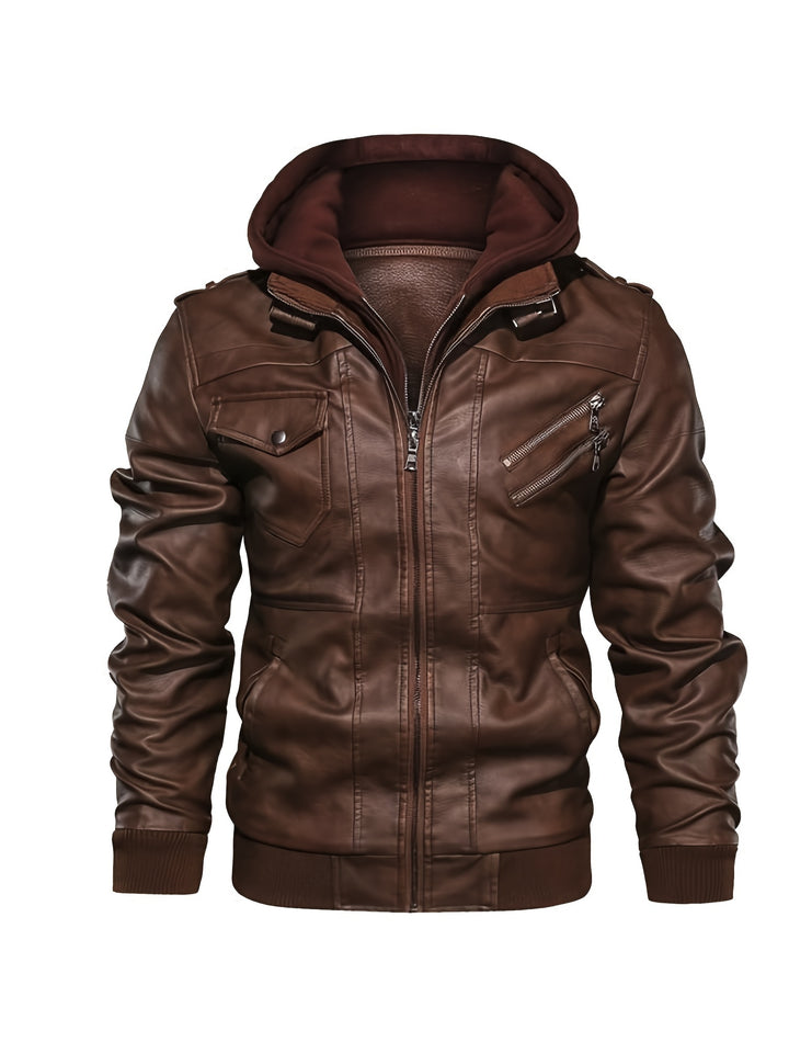 Maddox | Hooded Moto Jacket