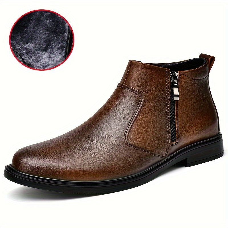 Marcus | Refined Zip-Up Ankle Boots