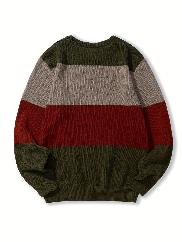 Percy | Color Block Knit Sweater