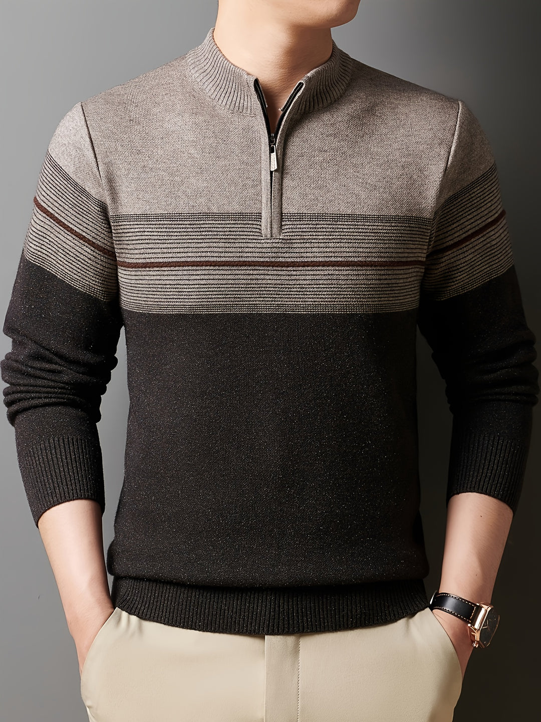 Lucas | Quarter-Zip Knit Sweater