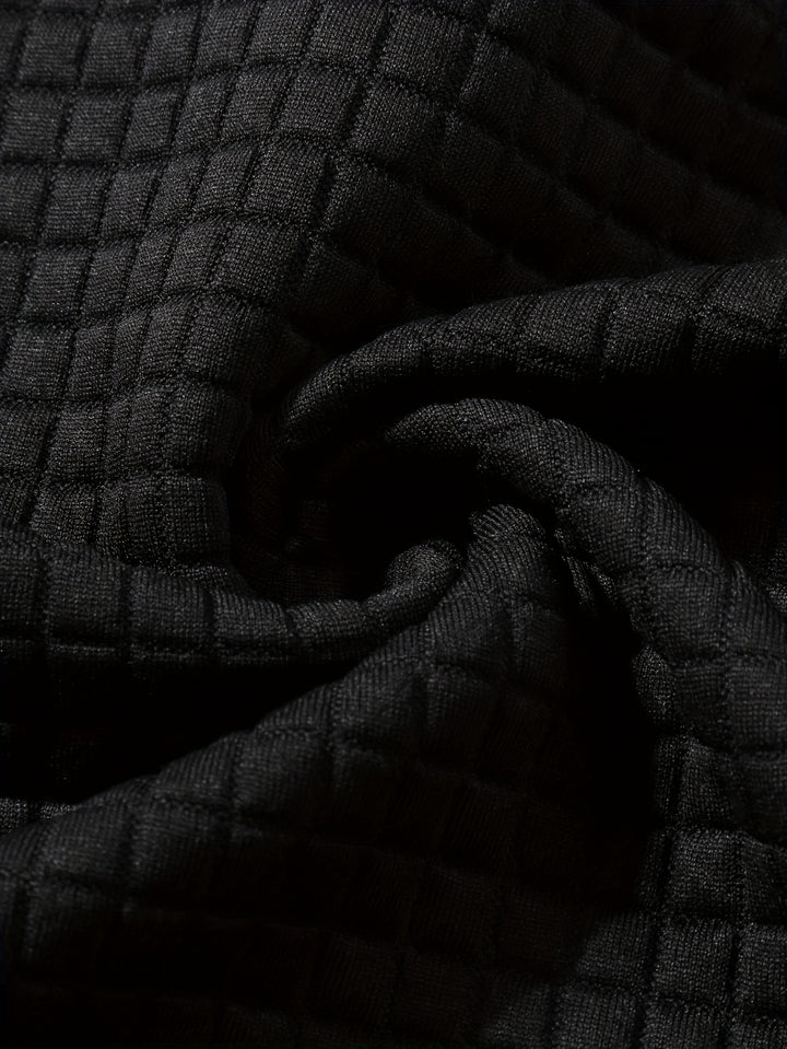Hayes | Textured Colour-Block Hoodie