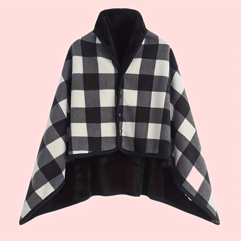 Linnea | Buttoned Wrap Shawl