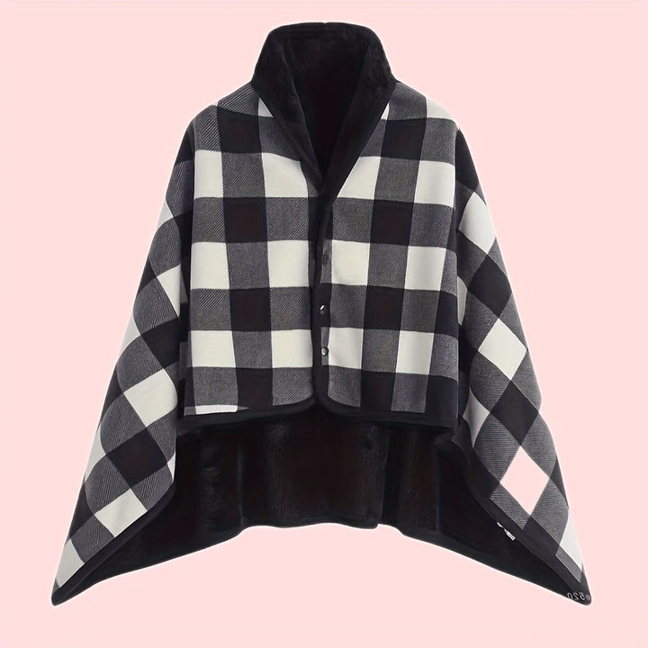 Linnea | Buttoned Wrap Shawl