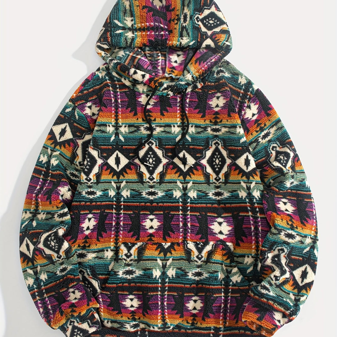 Wesley | Patterned Plush Hoodie