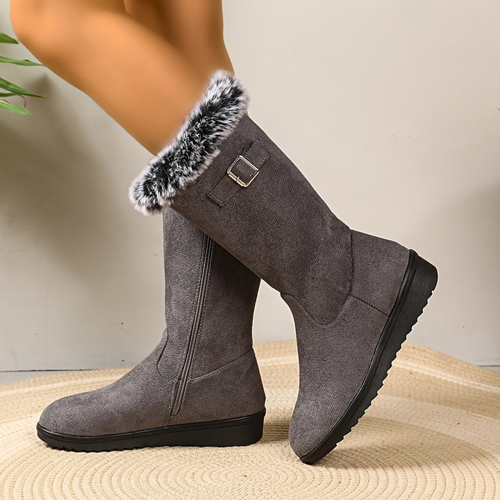 Katherine | Cozy Fur-Trimmed Winter Boots