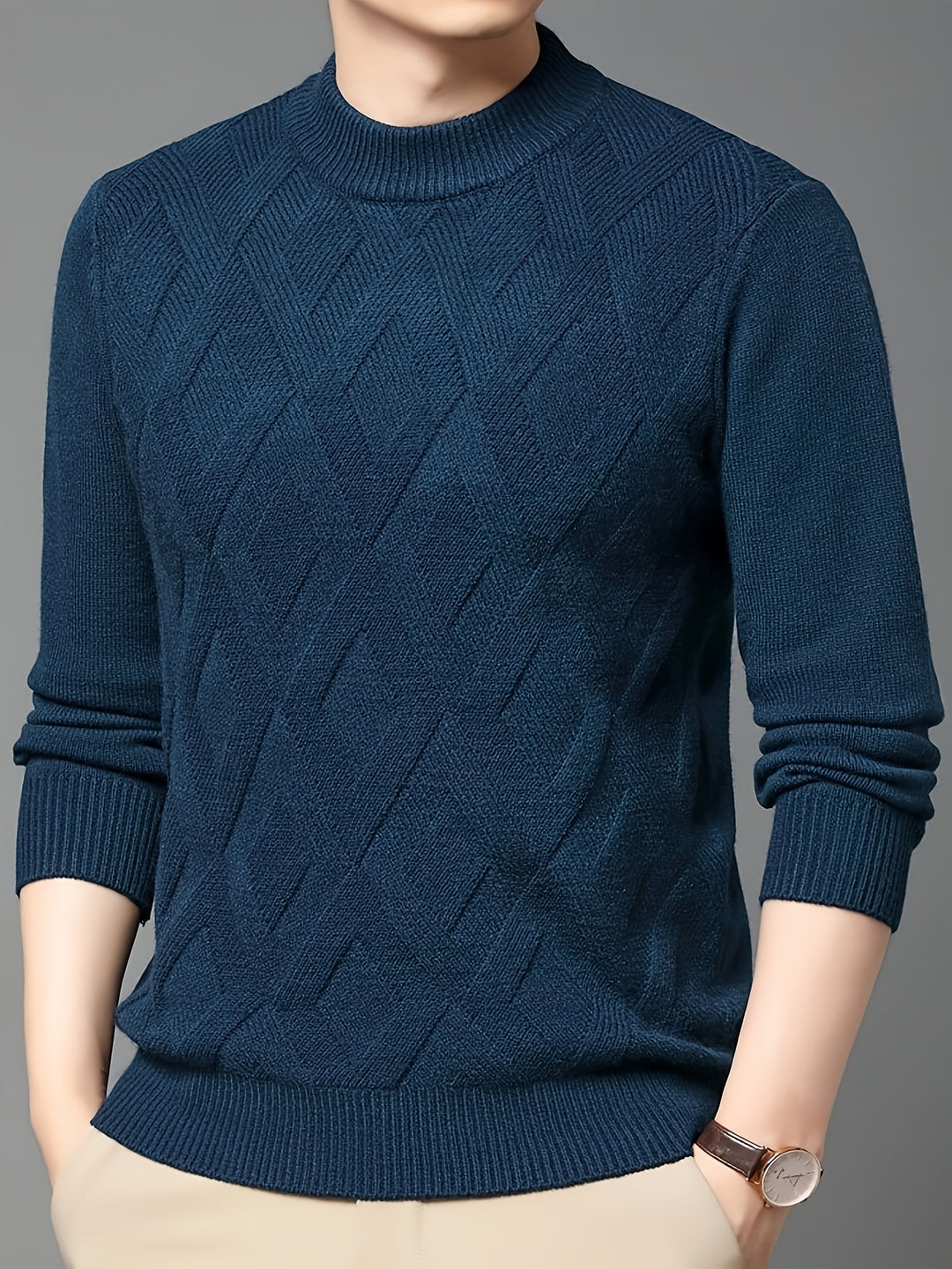 Ellis | Textured Mock-Neck Sweater