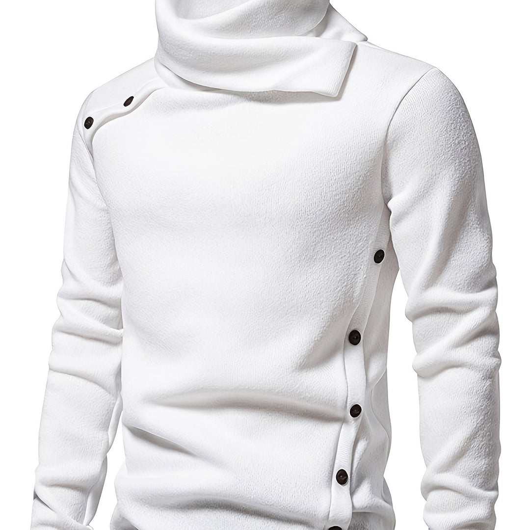 Nash | Slouchy Collar Button-Up Sweater