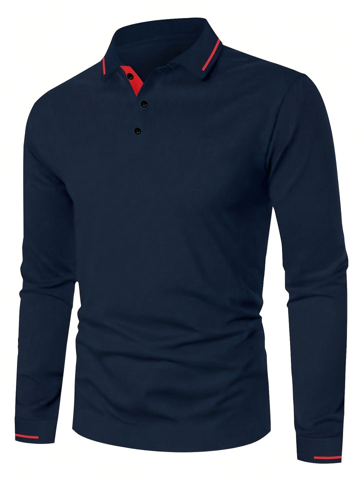 Dalton | Refined Long-Sleeve Polo Shirt