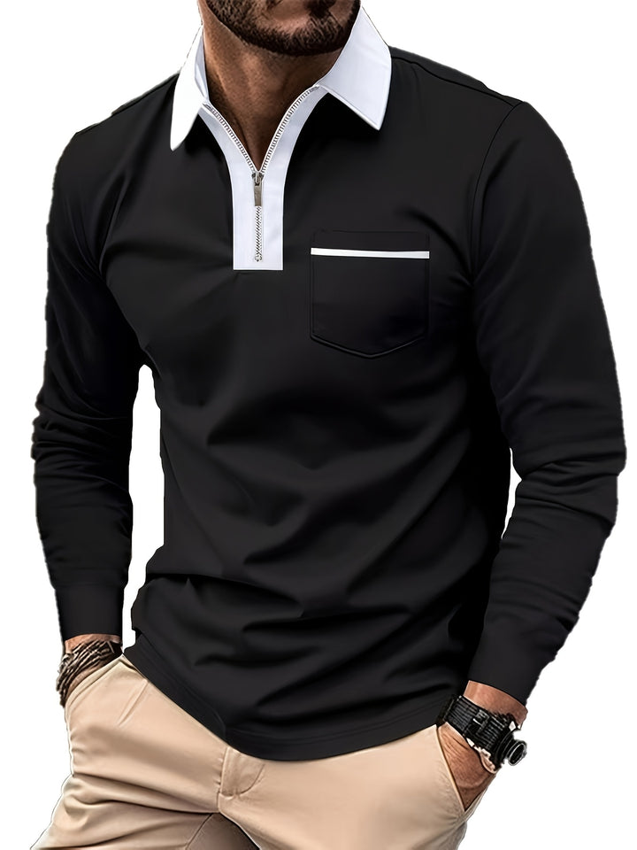Curtis | Refined Zip-Collar Polo Shirt