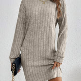 Florence | Ribbed Turtleneck Sweater Dress