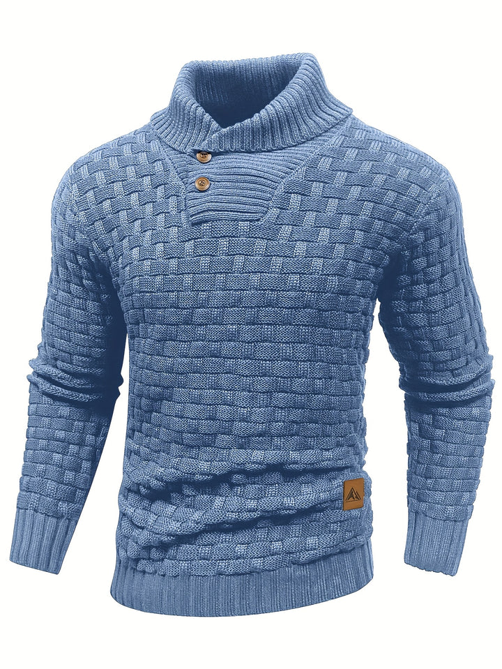 Alistair | Textured Shawl-Collar Sweater