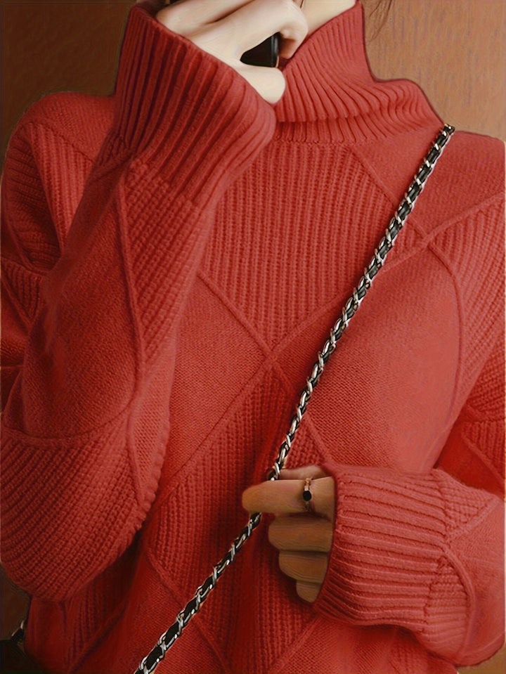 Maeve | Textured Turtleneck Sweater